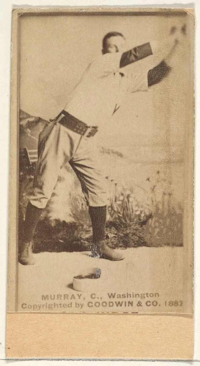 Jeremiah J. "Miah" Murray, Catcher, Washington Nationals, from the Old Judge series (N172) for Old Judge Cigarettes — Goodwin & Company