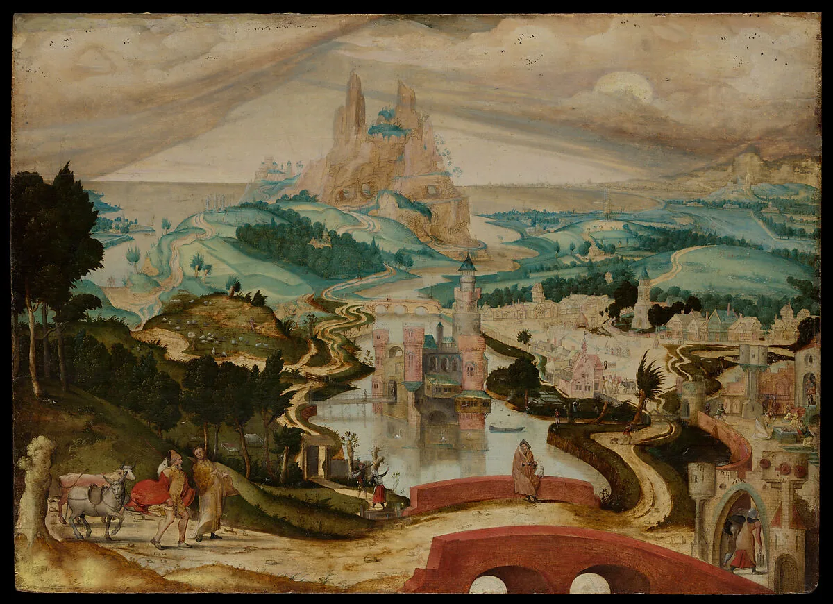 The Arrival in Bethlehem — Master of the Brussels Calling of Saint Matthew