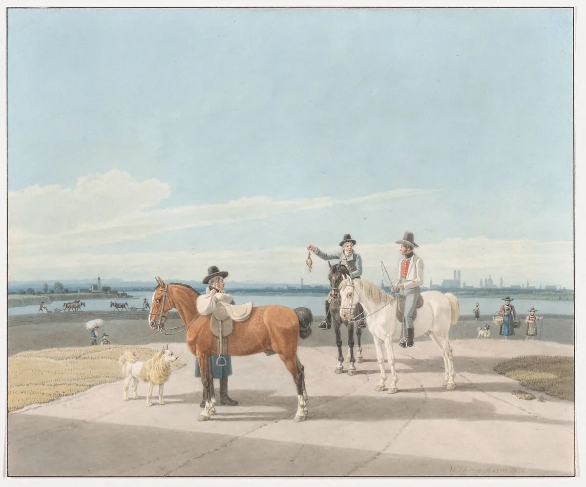 Horsemen near Munich — Wilhelm von Kobell