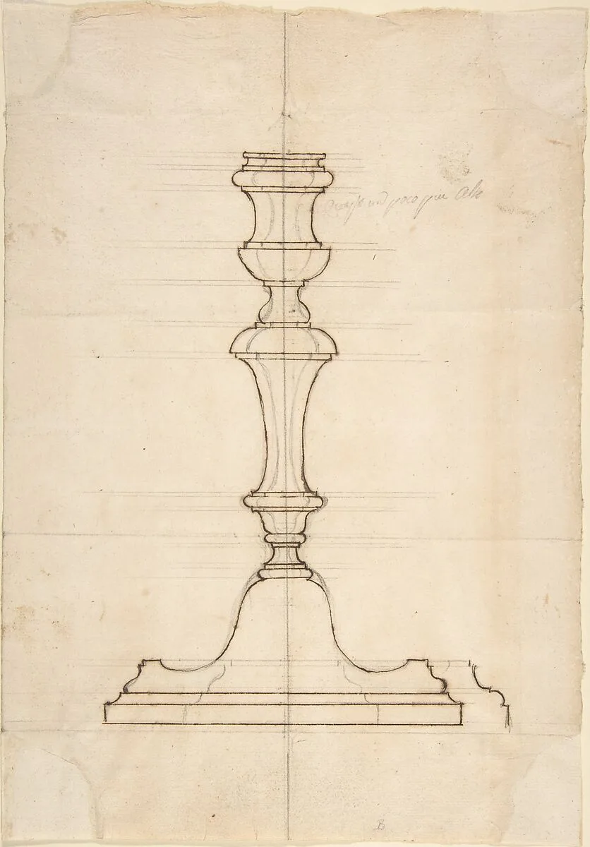 Candlestick — Anonymous, Italian, Bolognese 18th century artist