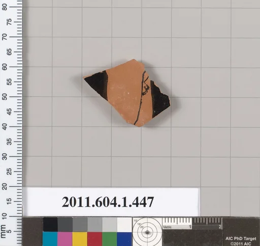Terracotta fragment of a kylix (drinking cup)