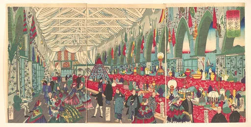 「横浜英吉利西商館繁栄圖」|“The Flourishing of an English Trading Firm in Yokohama”
