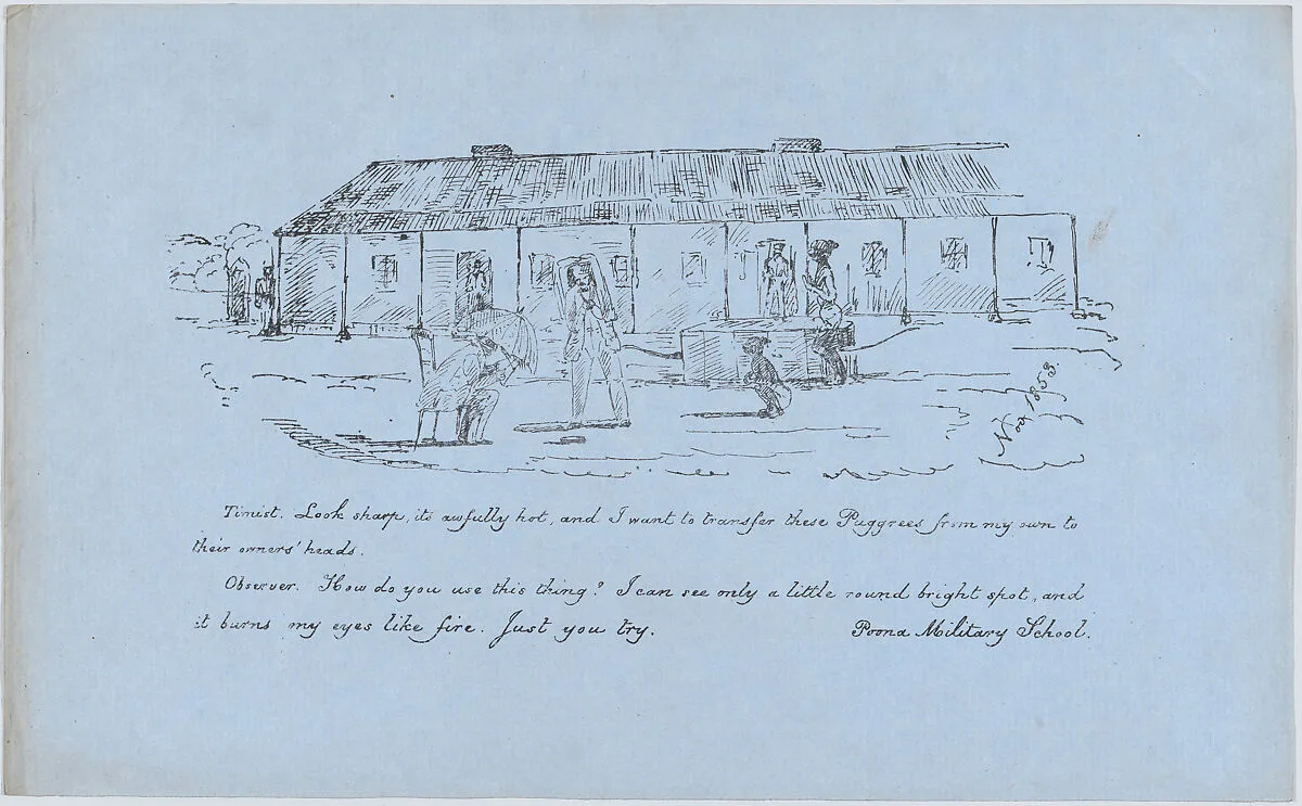Scene at Poona Military School — Anonymous, British, 19th century