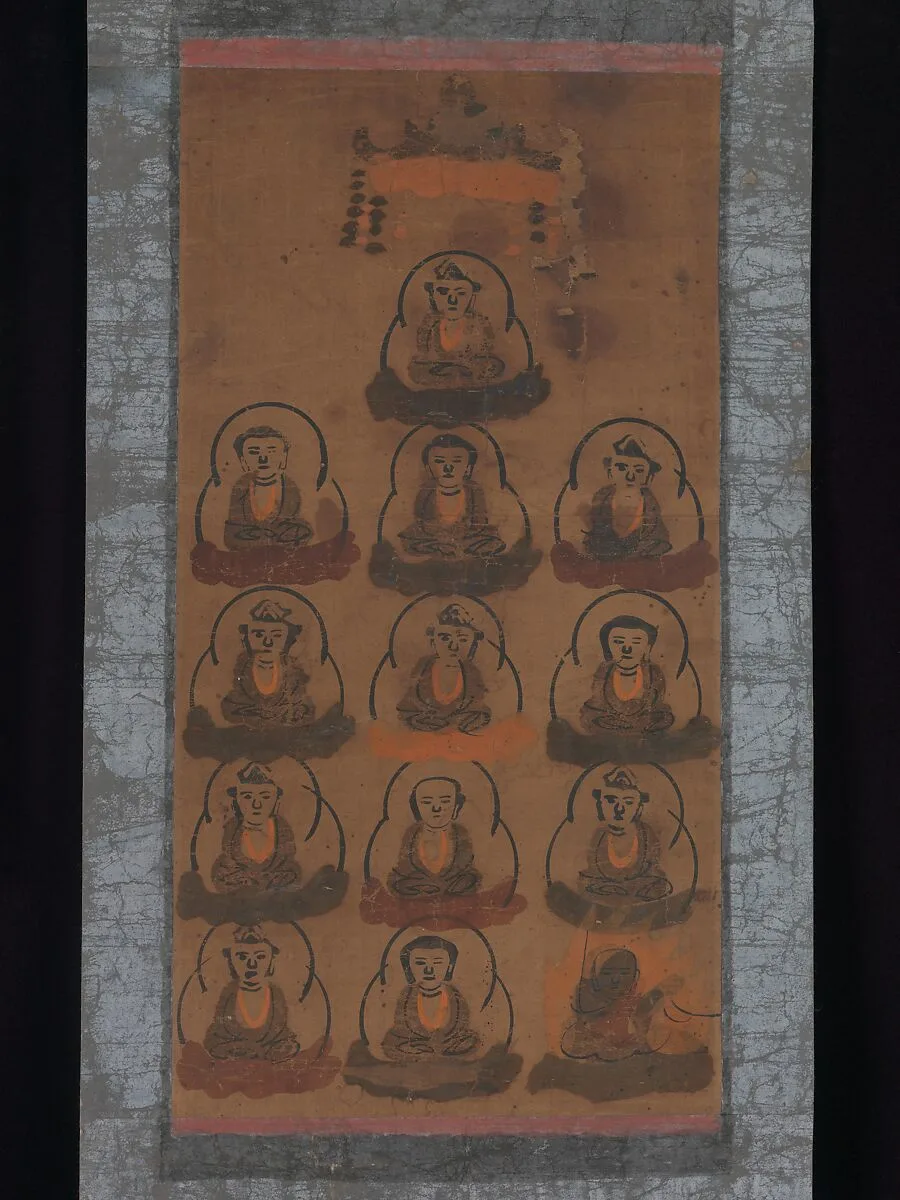 十三仏図大津絵|Ōtsu-e of Thirteen Buddhist Deities — Unknown