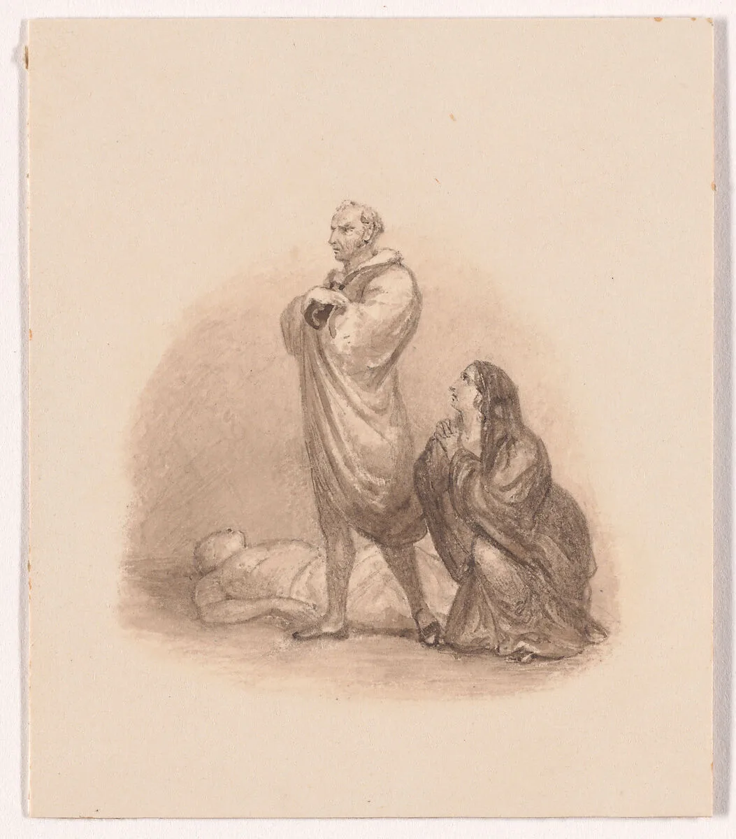 Illustration design for "The Economy of Human Life" — Robert Dodsley|Frank Howard