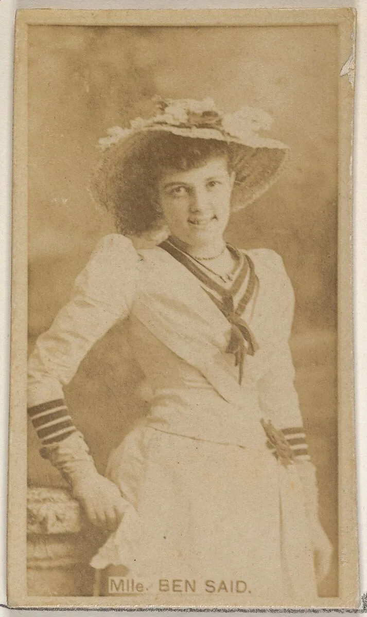 Mlle. Ben Said, from the Actors and Actresses series (N45, Type 8) for Virginia Brights Cigarettes — Allen & Ginter