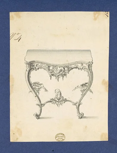 Sideboard Table, in Chippendale Drawings, Vol. I