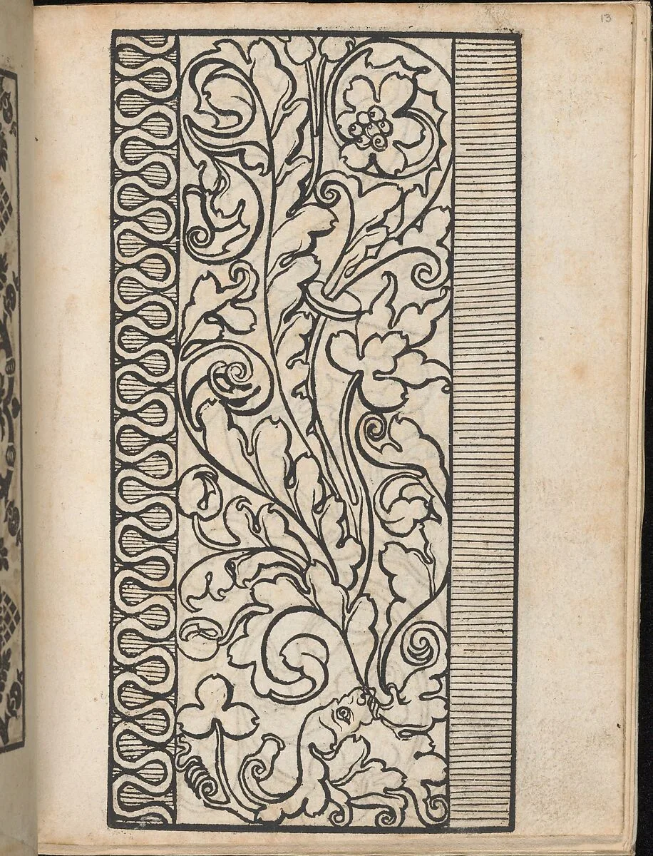 Ein new Modelbuch..., page 13 (recto) — Johann Schönsperger the Younger