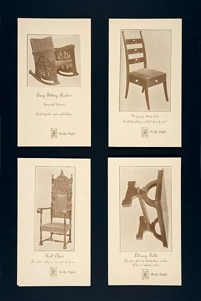 Advertising Card for a Library Table — Charles Rohlfs