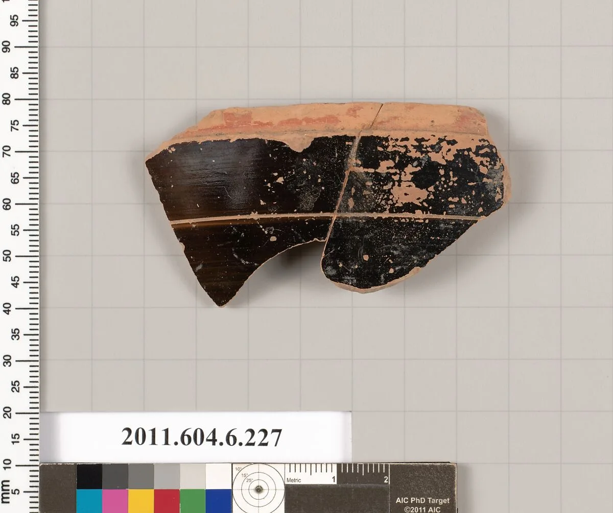 Terracotta fragment of a pyxis (box) — Unknown