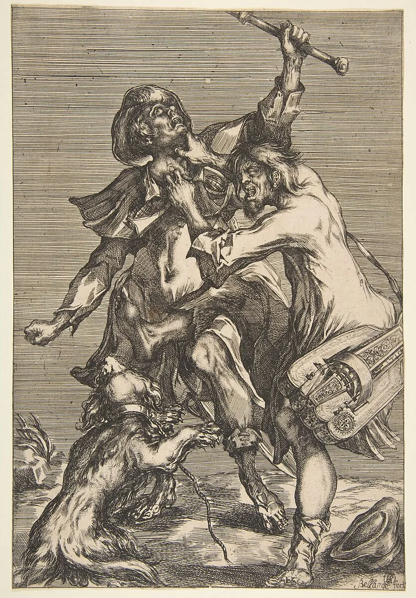 Two Fighting Beggars — Jacques Bellange