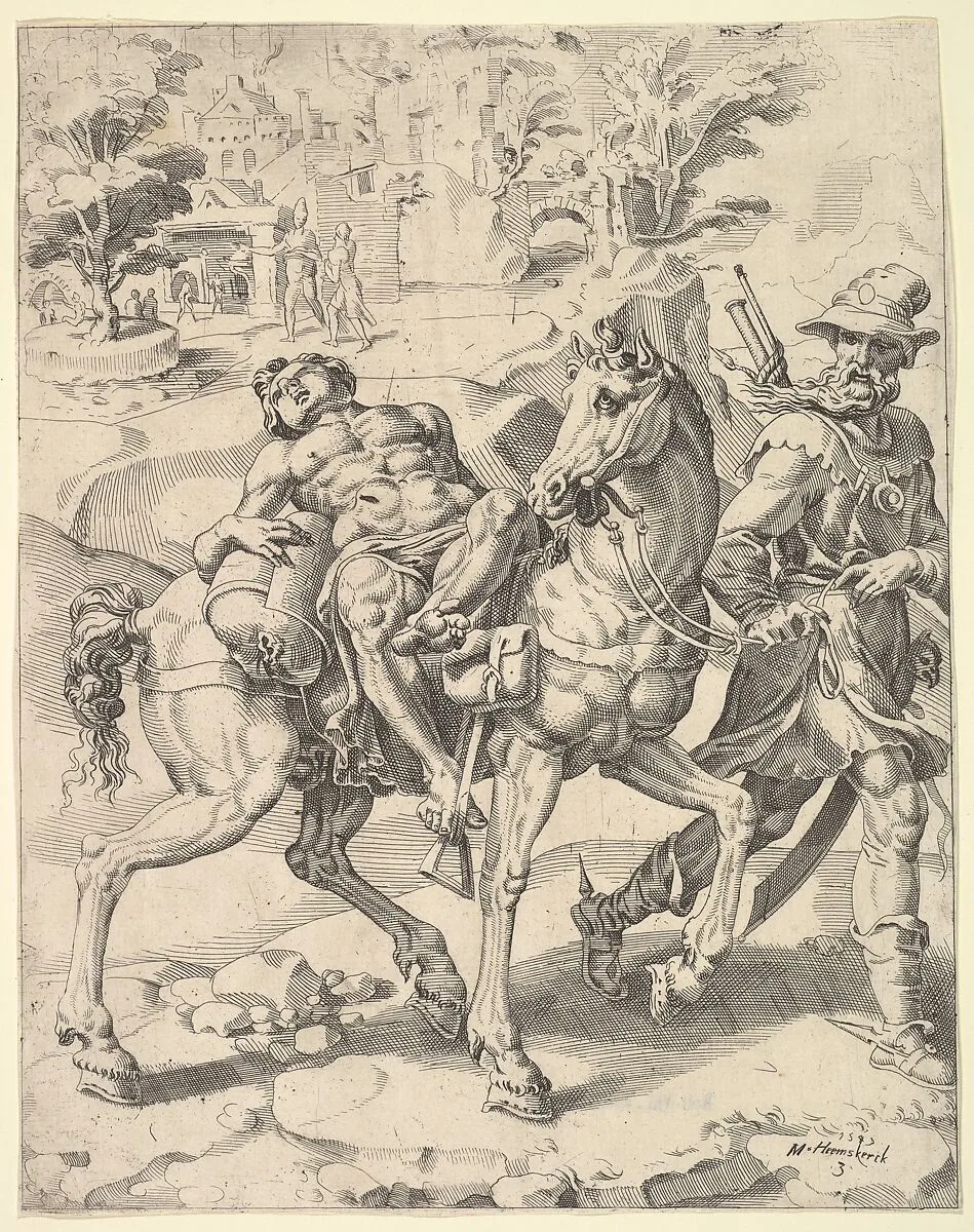 The Parable of the Good Samaritan — Maarten van Heemskerck|Dirck Volckertsz Coornhert