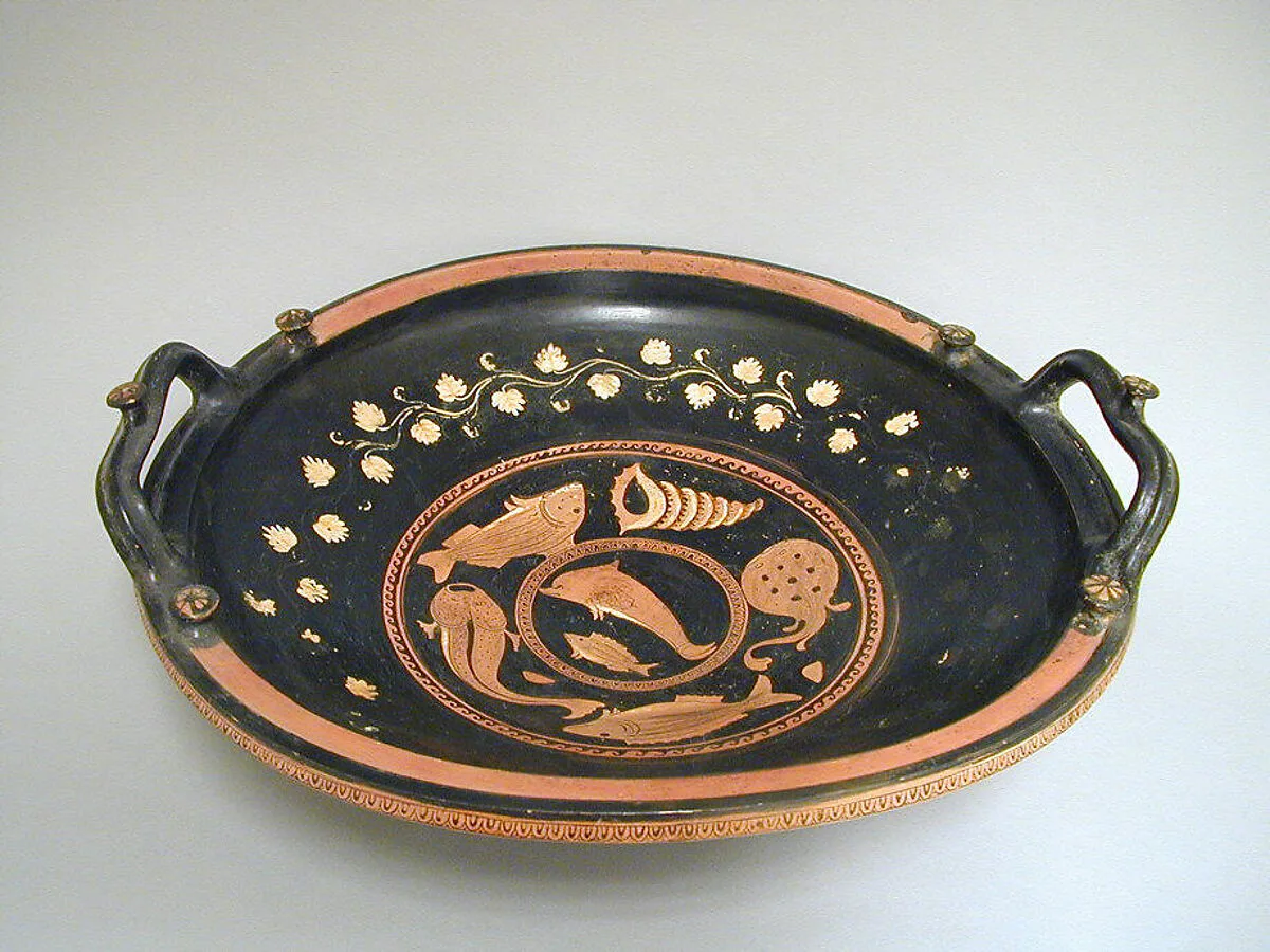 Terracotta lekanis (dish) — Phrixos Group