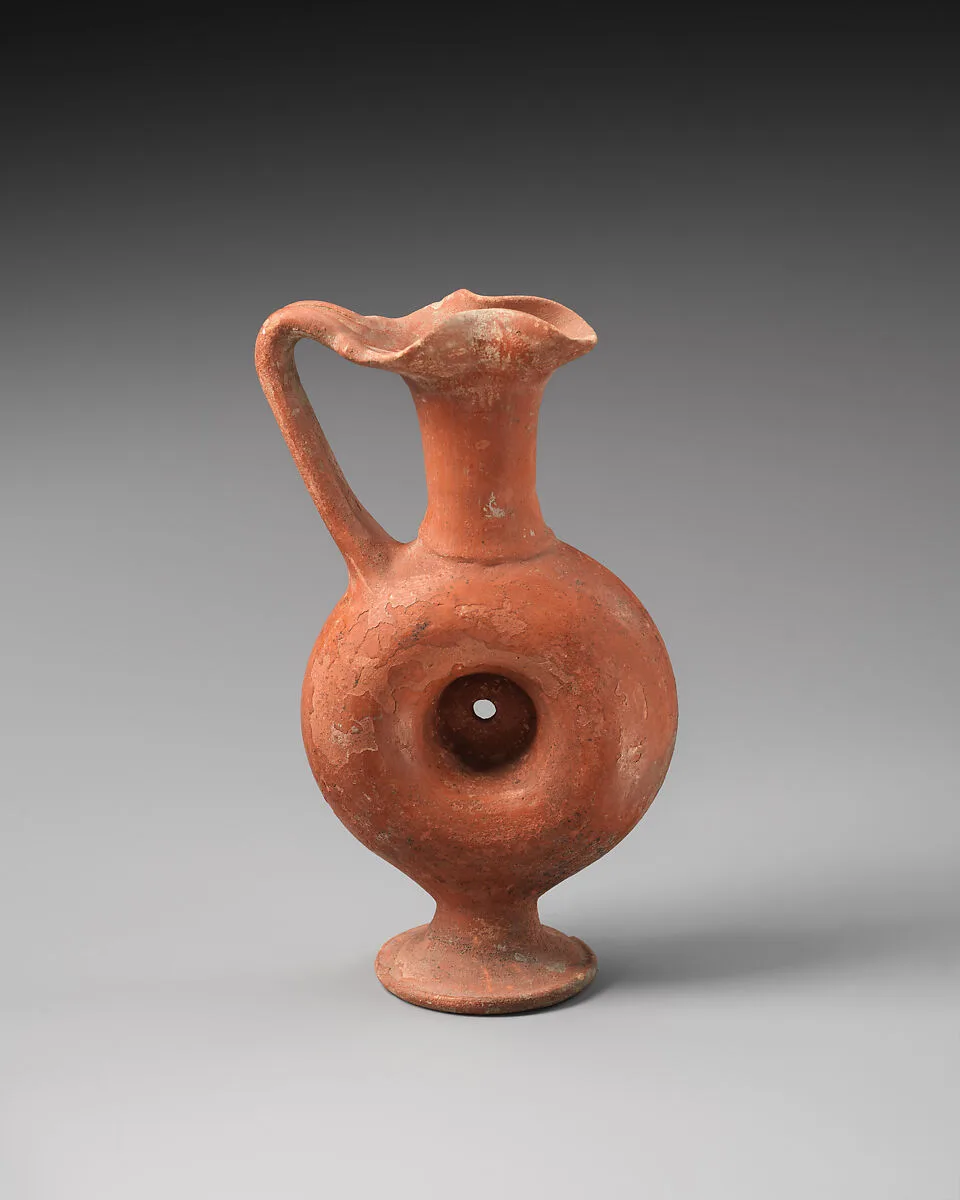 Terracotta ring vase — Unknown