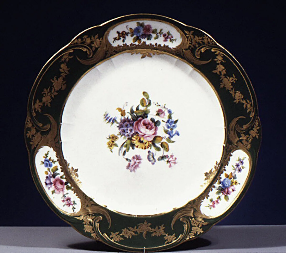 Plate (assiette à palmes) (1 of 102) (part of a service) — Sèvres Manufactory|Edme François Bouillat père