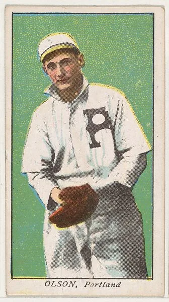 Olson, Portland, from the "Obak Baseball Players" set (T212), issued by the American Tobacco Company to promote Obak Mouthpiece Cigarettes — American Tobacco Company