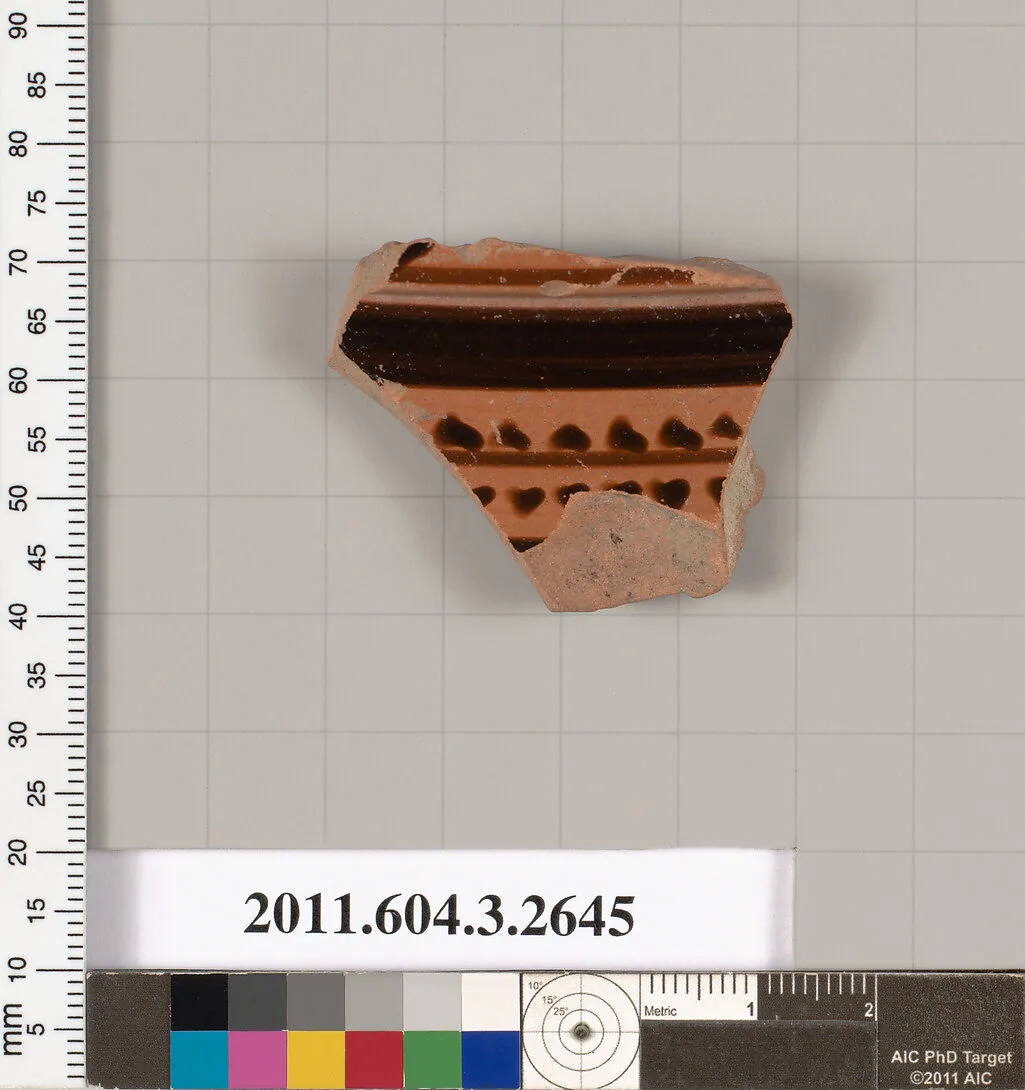 Terracotta fragment of a column-krater (bowl for mixing wine and water)? — Unknown