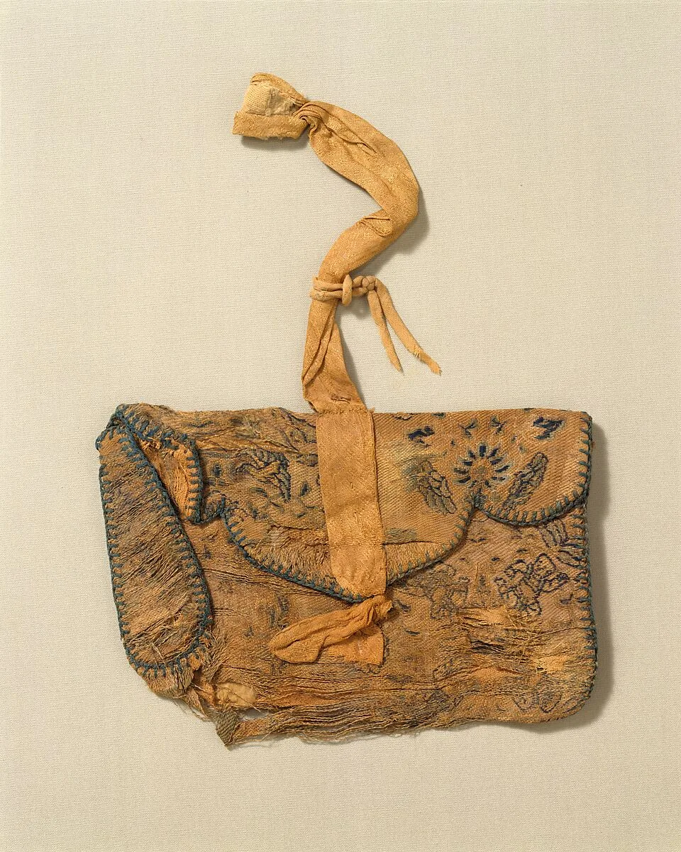 遼 嬰戯紋織錦囊|Purse with boys playing — Unknown