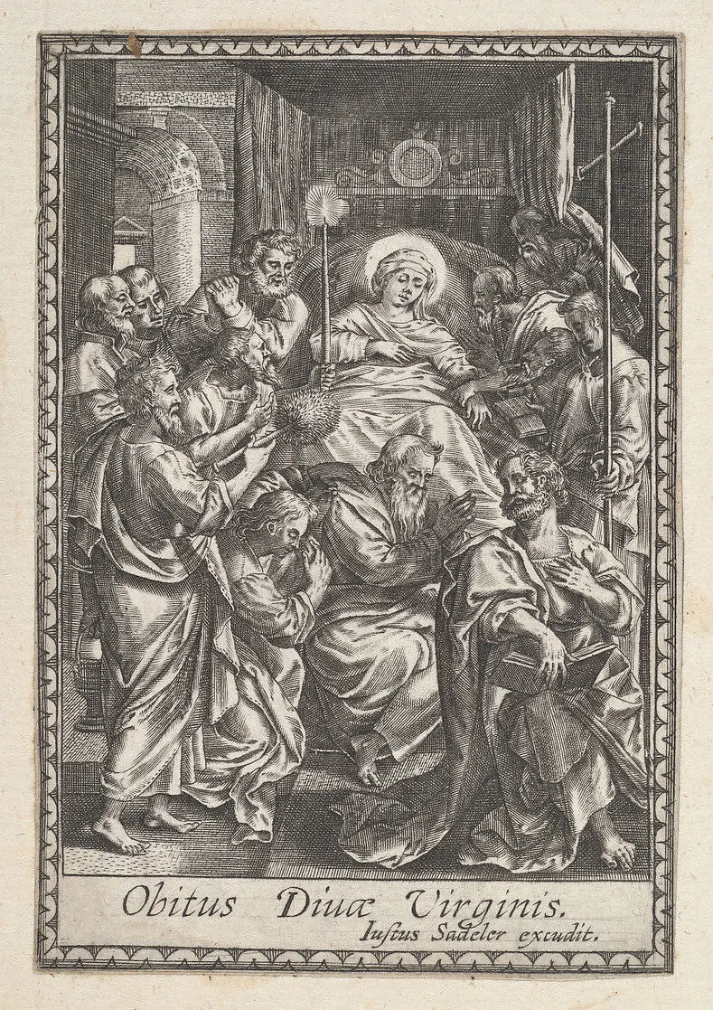 Death of the Virgin — Justus Sadeler|Anonymous
