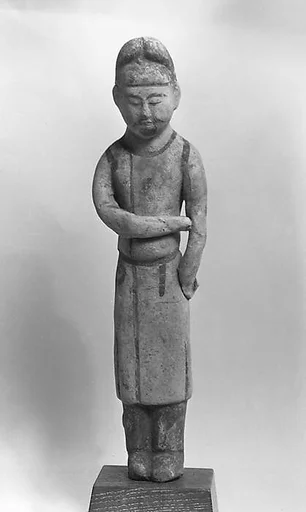 唐 彩繪泥塑男侍俑|Male attendant