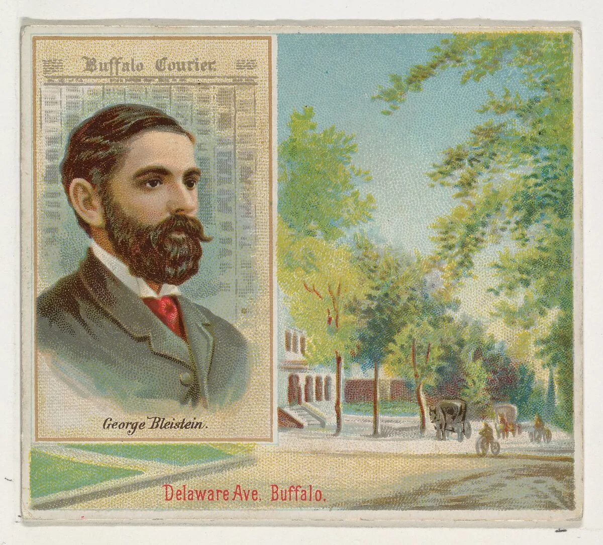 George Bleistein, Buffalo Courier, from the American Editors series (N35) for Allen & Ginter Cigarettes — Allen & Ginter