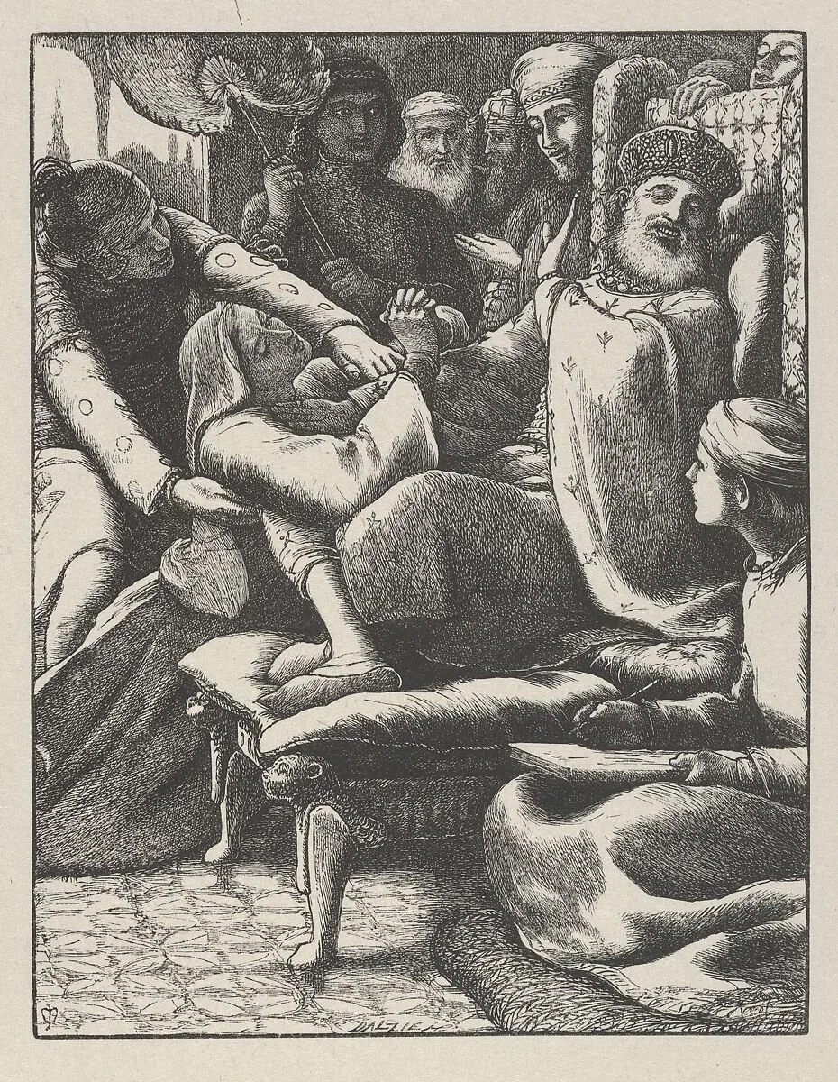 The Unjust Judge and the Importunate Widow (The Parables of Our Lord and Saviour Jesus Christ) — Dalziel Brothers|Sir John Everett Millais