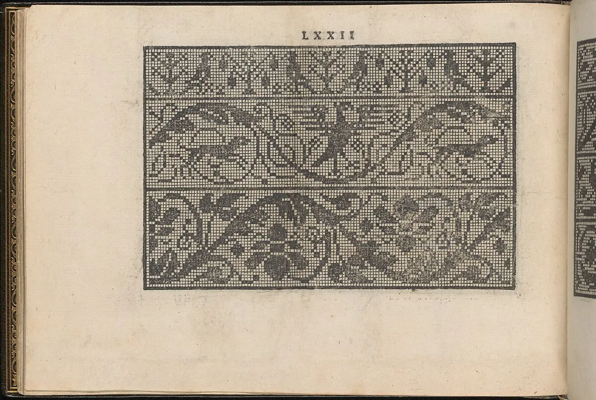 La Vera Perfettione del Disegno di varie sorti di recami, page 36 (verso) — Giovanni Ostaus|Giuseppe Salviati (Giuseppe Porta, called Il Salviati)