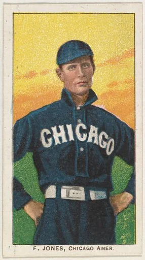 F. Jones, Chicago, American League, from the White Border series (T206) for the American Tobacco Company