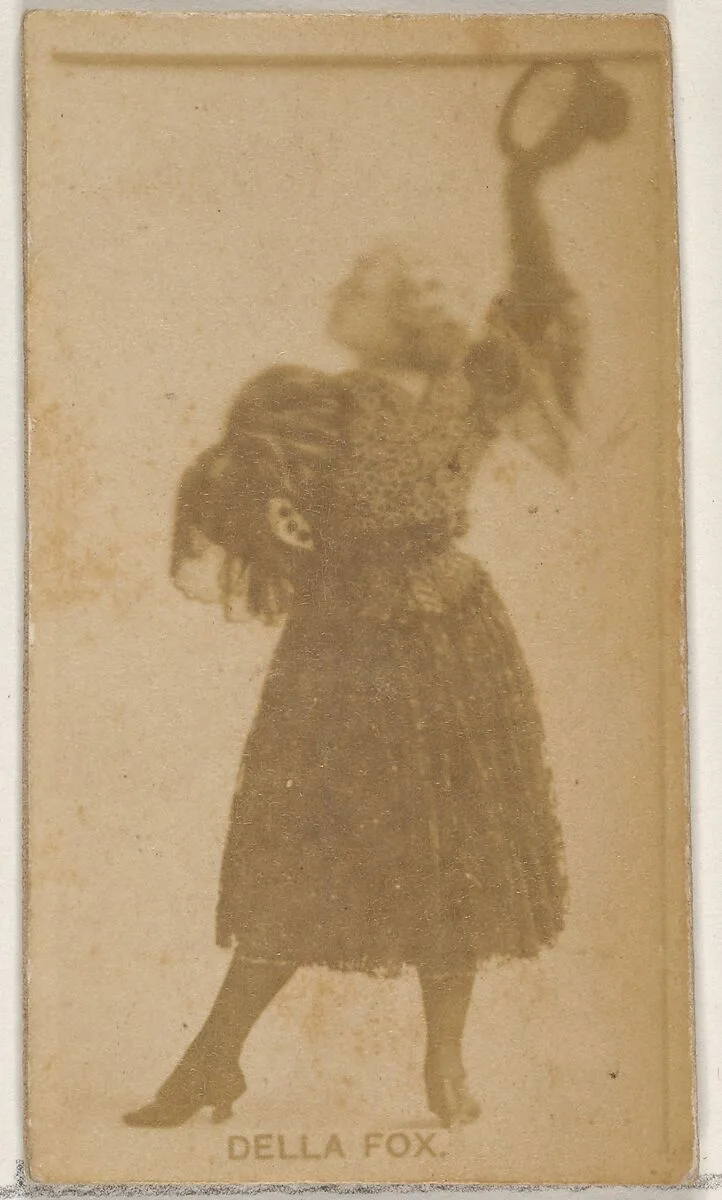Della Fox, from the Actors and Actresses series (N45, Type 8) for Virginia Brights Cigarettes — Allen & Ginter