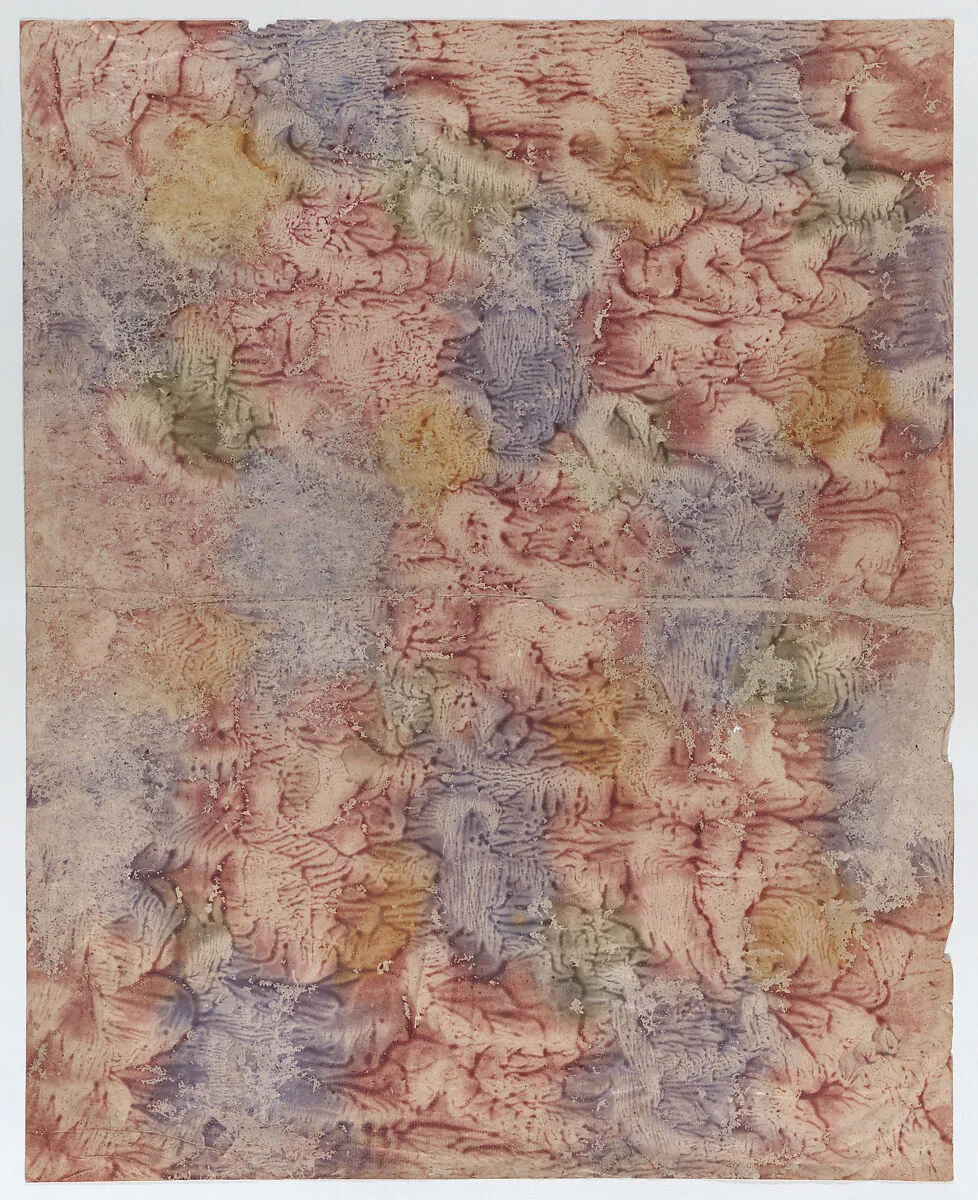 Book cover with purple, green, red, and yellow pattern — Anonymous
