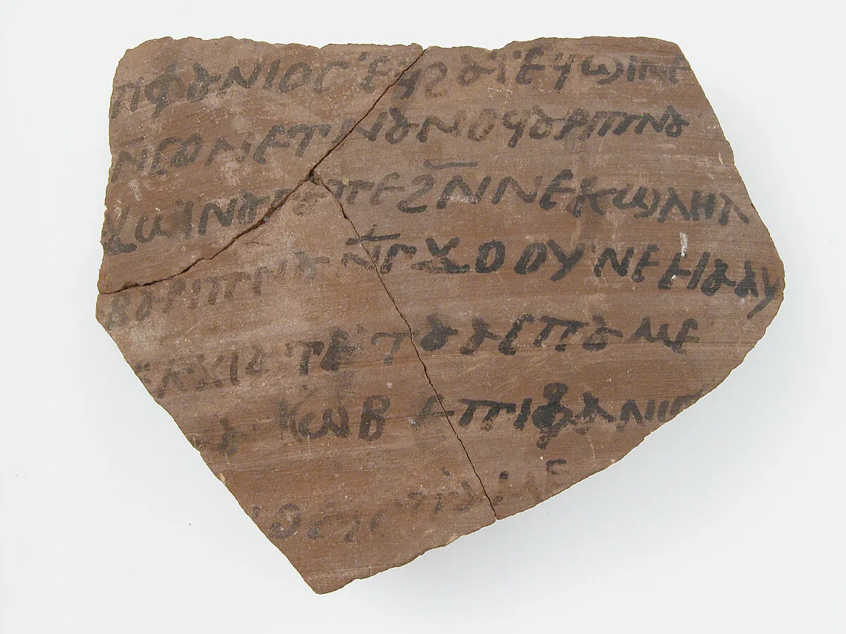 Ostrakon with a Letter from Epiphanius to Jacob — Unknown