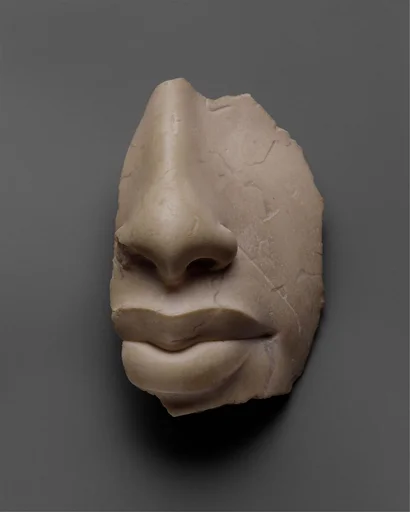 Nose and lips of Akhenaten