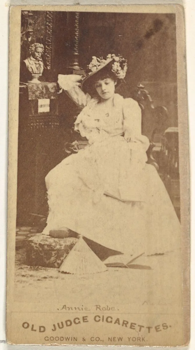 Annie Robe, from the Actors and Actresses series (N171) for Old Judge Cigarettes — Goodwin & Company
