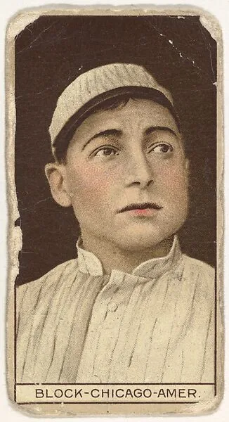 Jimmy Block, Chicago, American League, from the Brown Background series (T207) for the American Tobacco Company — American Tobacco Company
