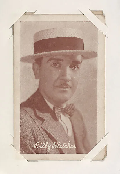 Billy Bletcher from Movie Stars Exhibit Cards series (W401) — Unknown