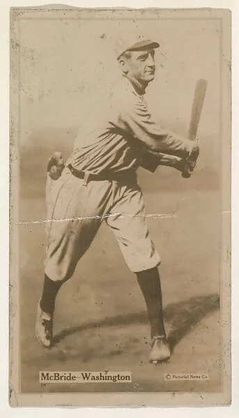 McBride, Washington, from the Famous Baseball Players, Champion Athletes, and Photo Play Stars, issued by Fatima Turkish Blend Cigarettes — Liggett & Myers Tobacco Company