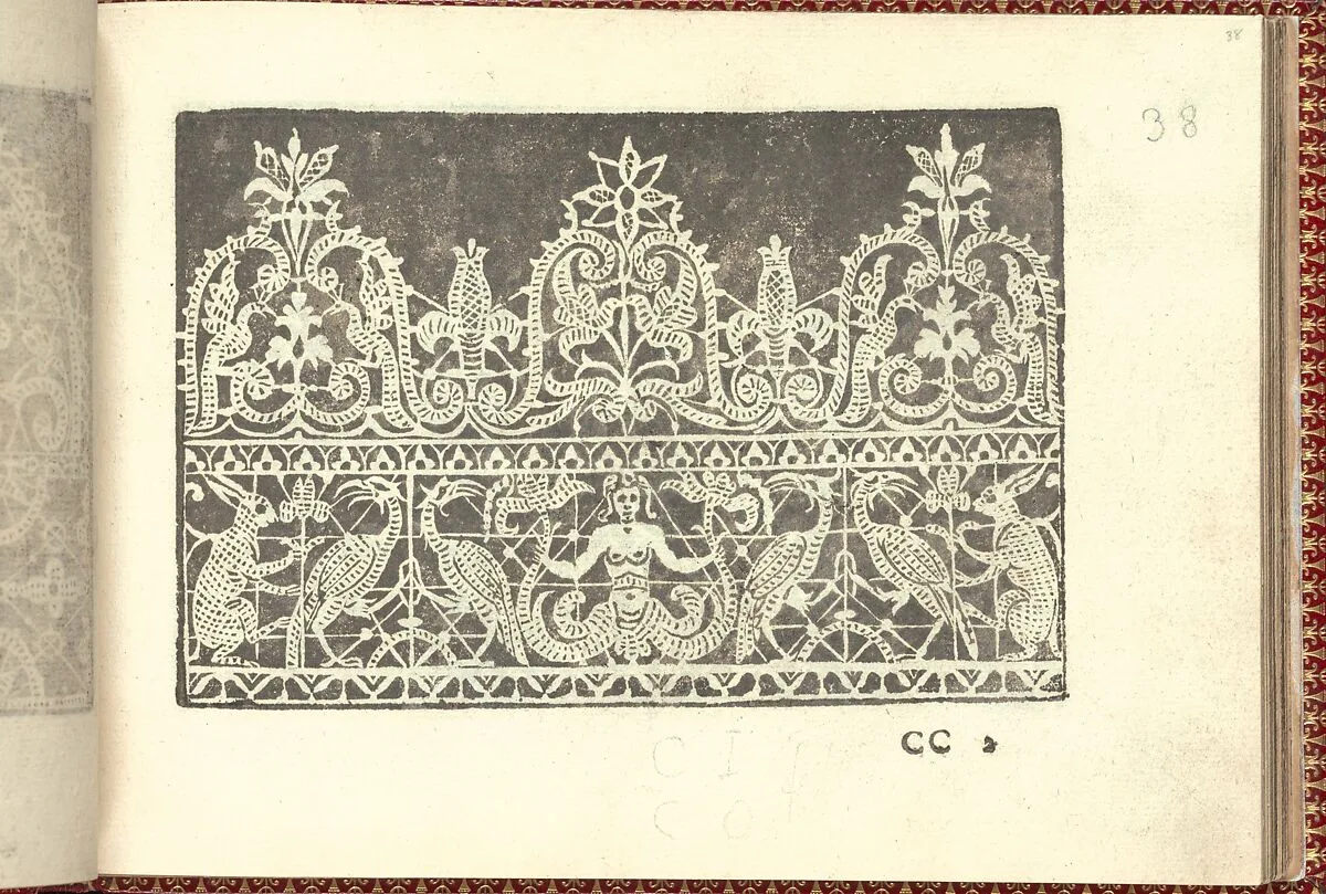 Corona delle Nobili et Virtuose Donne: Libro I-IV, page 38 (recto) — Cesare Vecellio