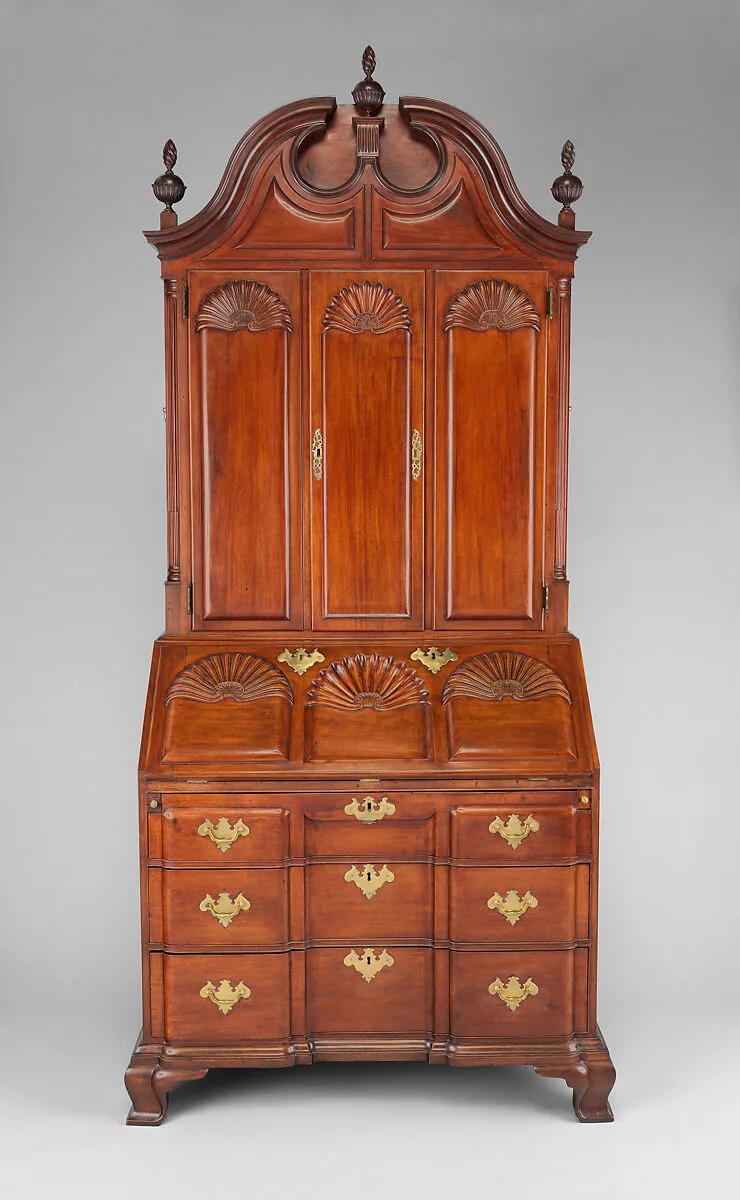 Desk and bookcase — Unknown