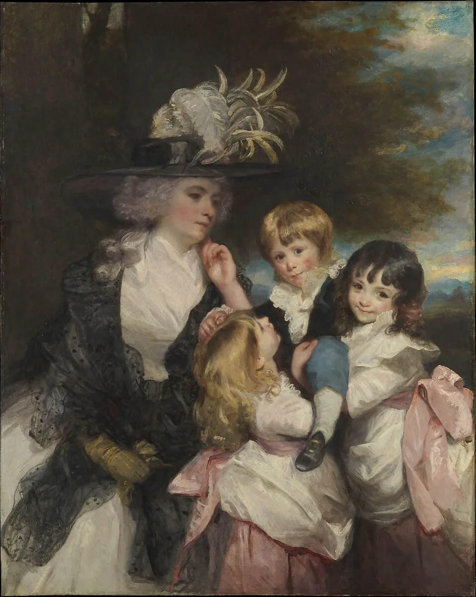 Lady Smith (Charlotte Delaval) and Her Children (George Henry, Louisa, and Charlotte) — Sir Joshua Reynolds