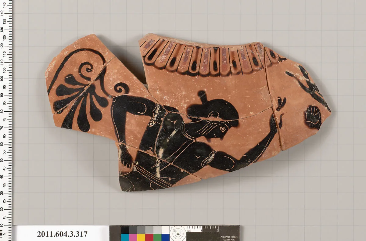 Terracotta fragment of a neck-amphora (jar) — Unknown