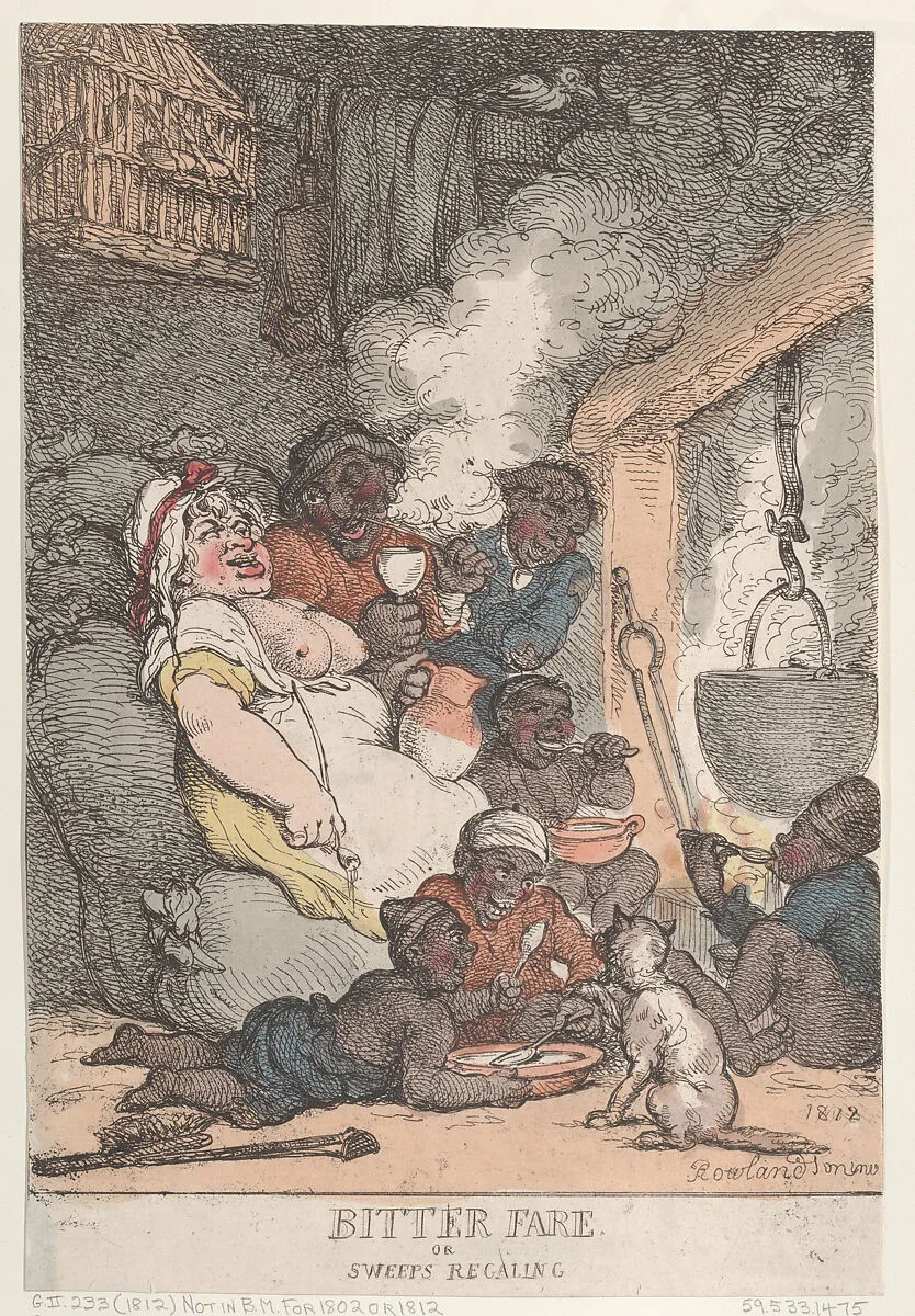 Bitter Fare or Sweeps Regaling — Thomas Rowlandson