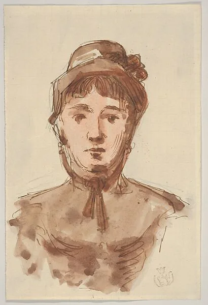 Portrait of a Woman (Mme Cornu, the artist’s aunt) — Emile Schuffenecker