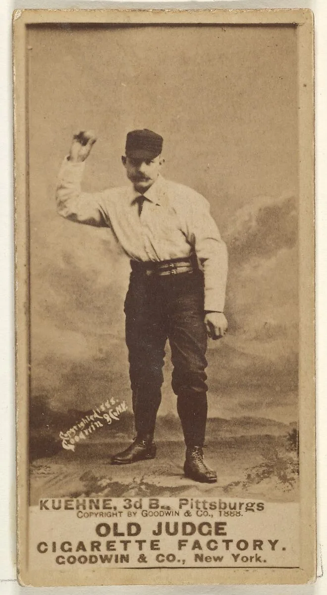Bill Kuehne, 3rd Base, Pittsburgh, from the Old Judge series (N172) for Old Judge Cigarettes — Goodwin & Company