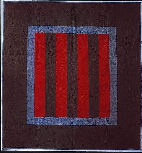 Quilt, Bars pattern — Amish maker
