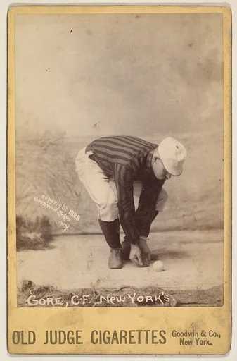 Gore, Center Field, New York, from the series Old Judge Cigarettes
