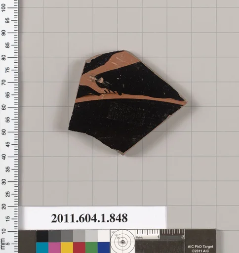 Terracotta fragment of a kylix (drinking cup)
