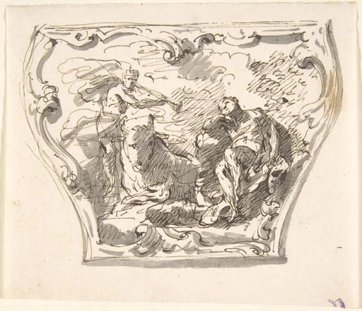 Design for a Decorated Panel of a Carriage