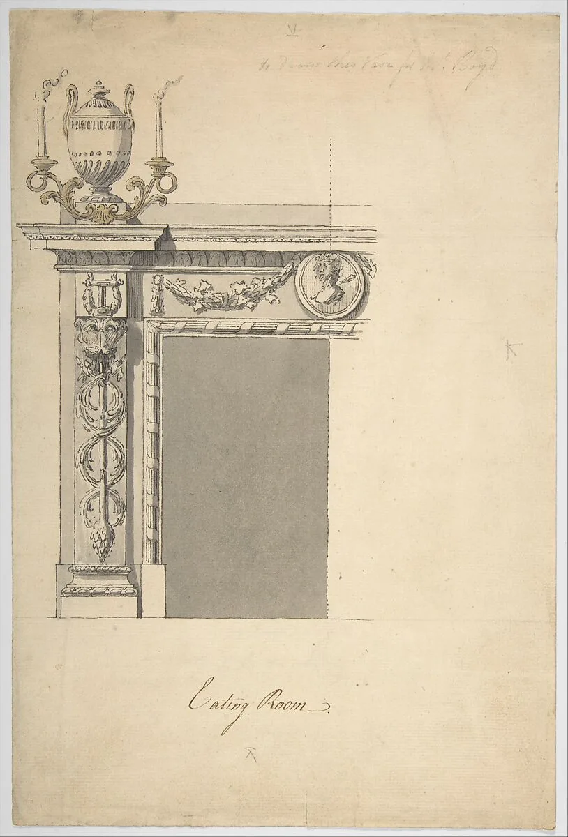 Design for a Chimneypiece in the Eating-room, Danson Park, Kent — Sir William Chambers