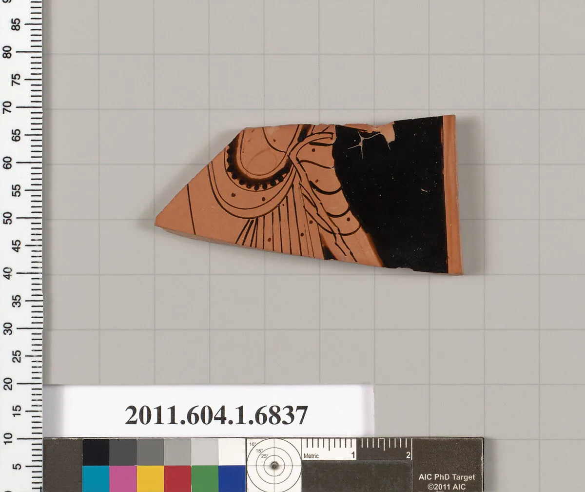 Terracotta fragment of a kylix (drinking cup) — Unknown