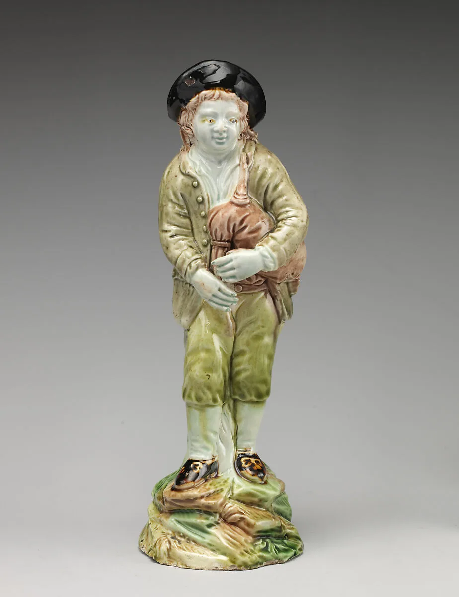 Boy with bagpipes — Ralph Wood the Younger|John Voyez
